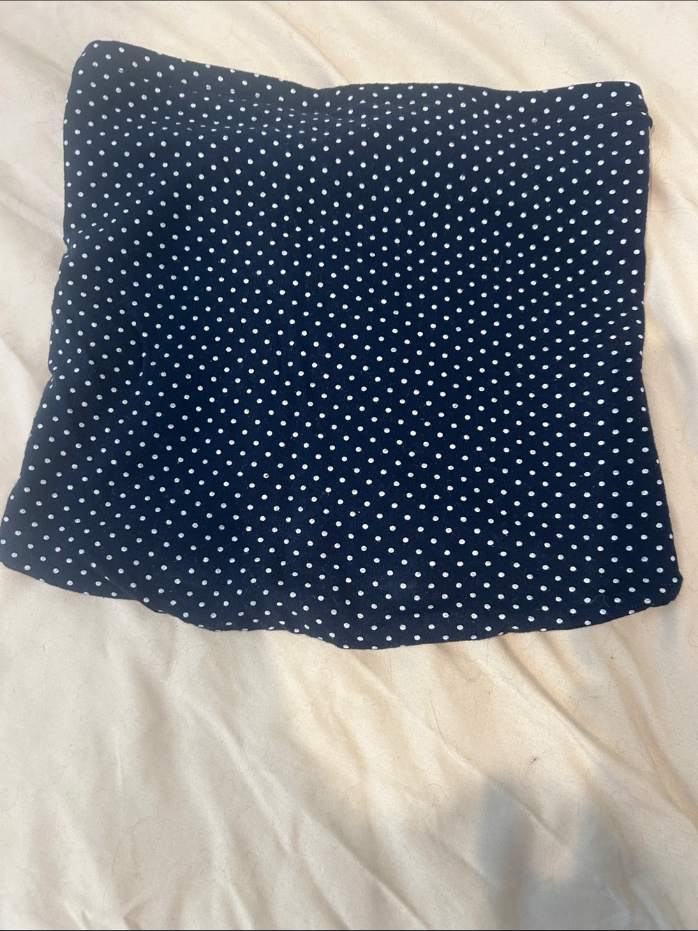 Brandy Melville Navy Polka Dot tube top